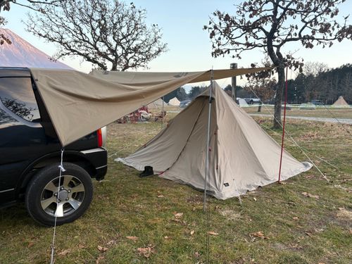 GO OUT CAMP 冬2025 🎄にソロ参加して、ど雨でぐちゃぐちゃになったけど、結果的に楽しかったキャンプ🏕️ ふもとっぱらキャンプ場 ソロキャンプ フリーサイト オートサイト waccy0441さんのキャンプブログ CAMPiii（キャンピー） -キャンプ専用SNS キャンプのすべてがここに集まる-