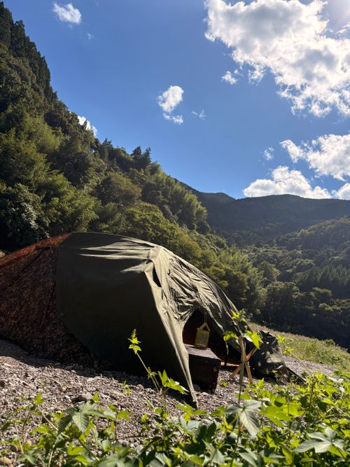 超快適！軍幕ド汚ム🪖【ドーム型テント】 前川キャンプ場 ソロキャンプ フリーサイト Camp 'n'g  Roll♪🏁さんのキャンプブログ CAMPiii（キャンピー） -キャンプ専用SNS キャンプのすべてがここに集まる-