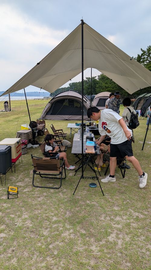 夏は○○○にご用心 野遊び浜キャンプ場 ファミリーキャンプ グループキャンプ フリーサイト ヒゲキャンさんのキャンプブログ CAMPiii（キャンピー） -キャンプ専用SNS キャンプのすべてがここに集まる-