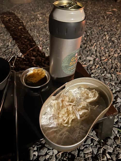 花見キャンプのはずなのに🤔 伊豆キャンパーズヴィレッジ ソロキャンプ フリーサイト Genさんのキャンプブログ CAMPiii（キャンピー） -キャンプ専用SNS キャンプのすべてがここに集まる-