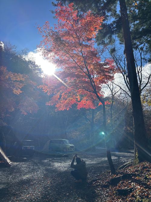 紅葉🍁キャンプ 山伏オートキャンプ場 ソロキャンプ グループキャンプ 区画サイト Genさんのキャンプブログ CAMPiii（キャンピー） -キャンプ専用SNS キャンプのすべてがここに集まる-