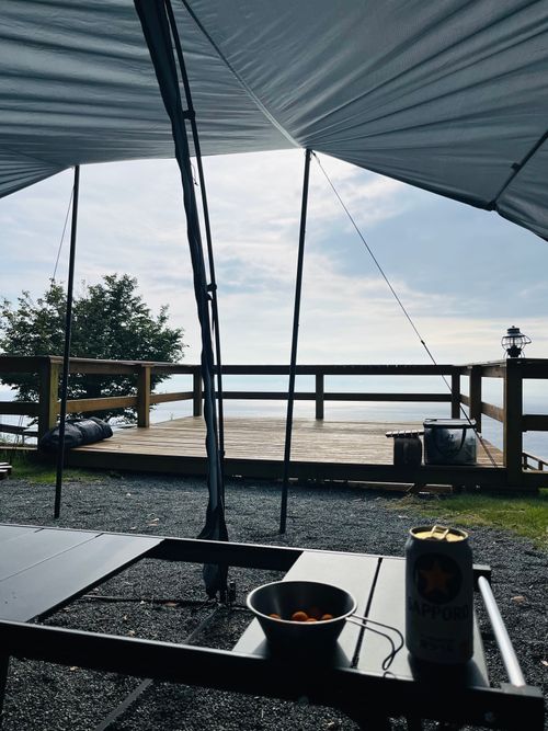 海に落ちる夕日が見れた🌅やっぱり最高キャンプ 南伊豆キャンピングテラス ファミリーキャンプ 区画サイト Izumiさんのキャンプブログ CAMPiii（キャンピー） -キャンプ専用SNS キャンプのすべてがここに集まる-