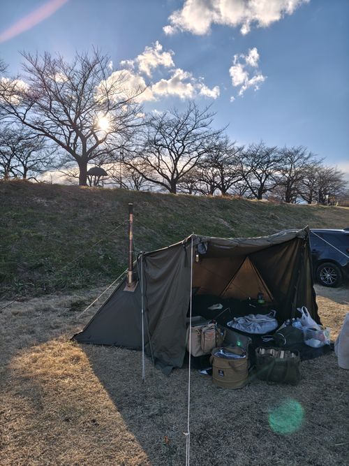 キャンプ納めのはずが中途半端になってしまった2025年ラスト 荒川桜づつみ公園 ソロキャンプ けい＠福島県さんのキャンプブログ CAMPiii（キャンピー） -キャンプ専用SNS キャンプのすべてがここに集まる-