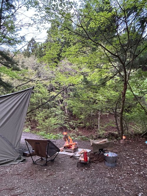 久しぶりのソロキャンプ🏕️ 道志の森キャンプ場 ソロキャンプ フリーサイト Genさんのキャンプブログ CAMPiii（キャンピー） -キャンプ専用SNS キャンプのすべてがここに集まる-