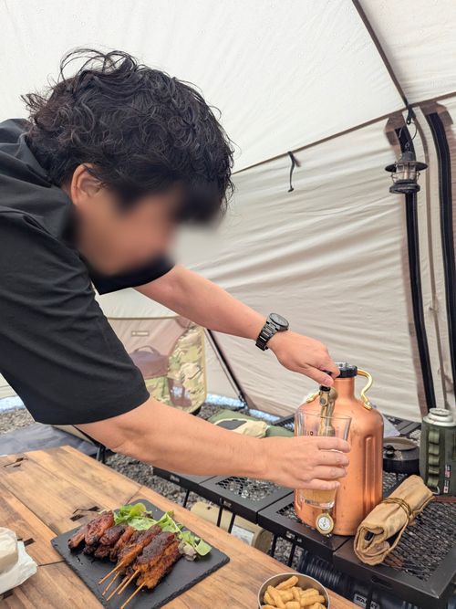 雨の中の貸切グルキャン the veg out ソロキャンプ グループキャンプ オートサイト 区画サイト ちあさんのキャンプブログ CAMPiii（キャンピー） -キャンプ専用SNS キャンプのすべてがここに集まる-