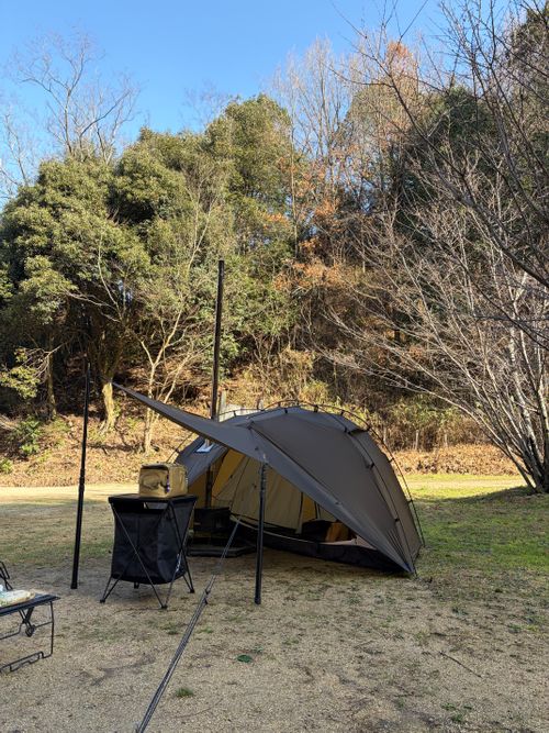 新幕 畦田キャンプ場 ソロキャンプ フリーサイト ゆうさんさんのキャンプブログ CAMPiii（キャンピー） -キャンプ専用SNS キャンプのすべてがここに集まる-