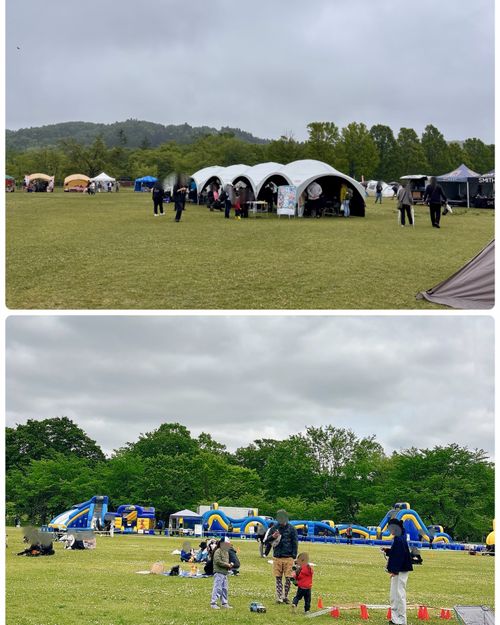 色々ありすぎるんだけど😆🎶アウトドアイベント開催だっちゃ 国営みちのく杜の湖畔公園 Oniyomeさんのキャンプブログ CAMPiii（キャンピー） -キャンプ専用SNS キャンプのすべてがここに集まる-