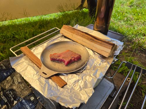 薪ストーブ焼き入れデイキャンプ(※終盤画像閲覧注意) 渡良瀬川河川敷 青少年ひろば ソロキャンプ フリーサイト やんさんのキャンプブログ CAMPiii（キャンピー） -キャンプ専用SNS キャンプのすべてがここに集まる-