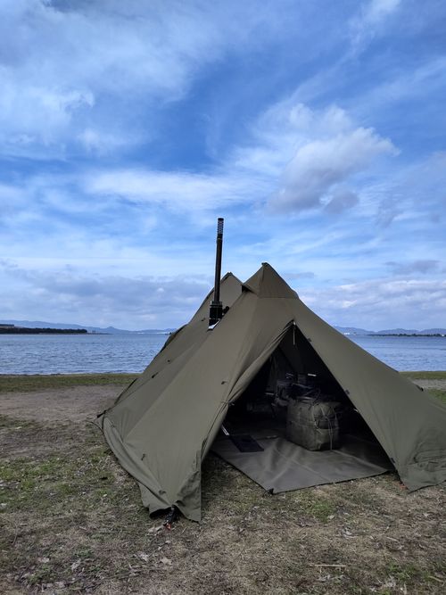 悪天候の合間の好天気予報に👍 十神山・なぎさ公園 ソロキャンプ 区画サイト マッサンさんのキャンプブログ CAMPiii（キャンピー） -キャンプ専用SNS キャンプのすべてがここに集まる-