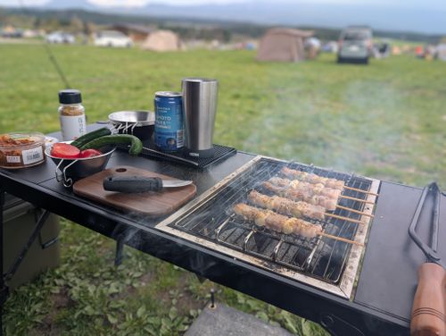 雨にも負けず風にも負けず&hellip; ふもとっぱらキャンプ場 ファミリーキャンプ 好々爺🇯🇵さんのキャンプブログ CAMPiii（キャンピー） -キャンプ専用SNS キャンプのすべてがここに集まる-