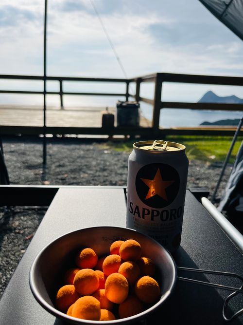 海に落ちる夕日が見れた🌅やっぱり最高キャンプ 南伊豆キャンピングテラス ファミリーキャンプ 区画サイト Izumiさんのキャンプブログ CAMPiii（キャンピー） -キャンプ専用SNS キャンプのすべてがここに集まる-