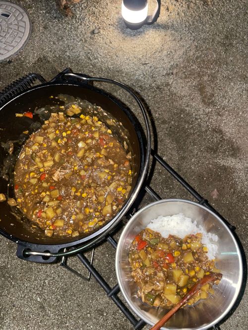 ダイソーいろり鍋でけんちん汁🍲 ファミリーキャンプ フリーサイト けいさんのキャンプブログ CAMPiii(キャンピー) -キャンプ専用SNS キャンプのすべてがここに集まる-