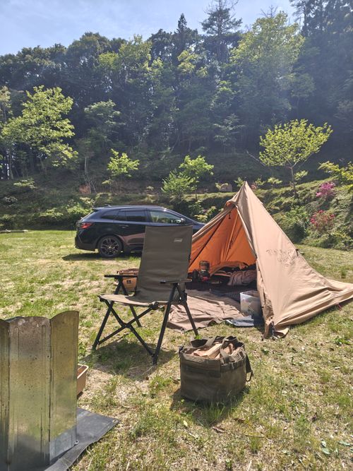 マイナーなとこだと思ったら、またまたひろし巡礼しちゃった 山瀬の里 ソロキャンプ 区画サイト オートサイト けい＠福島県さんのキャンプブログ CAMPiii（キャンピー） -キャンプ専用SNS キャンプのすべてがここに集まる-