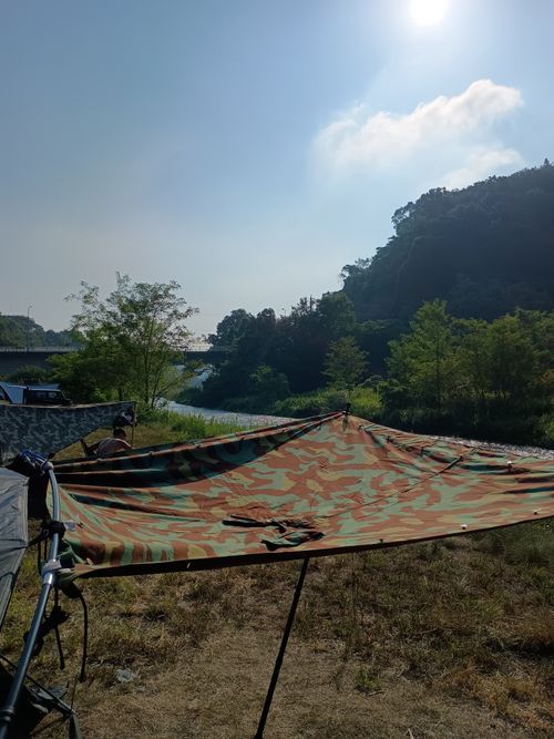 夜勤前のデーキャンプ 角田大橋 ソロキャンプ フリーサイト ウエィダーさんのキャンプブログ CAMPiii(キャンピー) -キャンプ専用SNS キャンプのすべてがここに集まる-