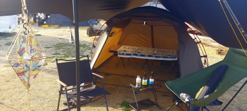 海岸巡り🎣キャンプ Beach Camp九十九里 ファミリーキャンプ オートサイト 区画サイト 夢見るクマさんのキャンプブログ CAMPiii（キャンピー） -キャンプ専用SNS キャンプのすべてがここに集まる-