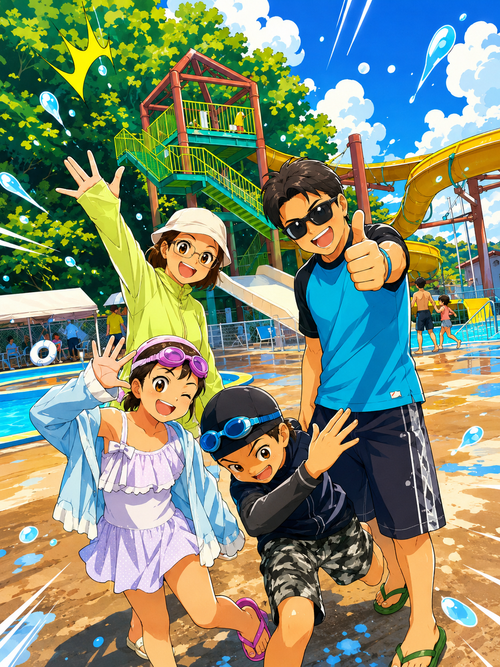 2026年8回目、恒例のプールキャン🏊&zwj;♂️🏊&zwj;♂️🏊&zwj;♀️🏊&zwj;♀️ 邑南町青少年旅行村 ファミリーキャンプ 区画サイト オートサイト わいげさんのキャンプブログ CAMPiii（キャンピー） -キャンプ専用SNS キャンプのすべてがここに集まる-