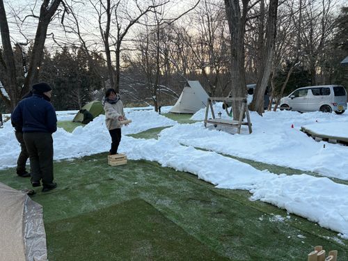 愛すべき同僚達とキャンプ🏕️初心者も安心 HOSOMINE BASE 細峯ベース グループキャンプ 区画サイト ぱぱちょさんのキャンプブログ CAMPiii（キャンピー） -キャンプ専用SNS キャンプのすべてがここに集まる-