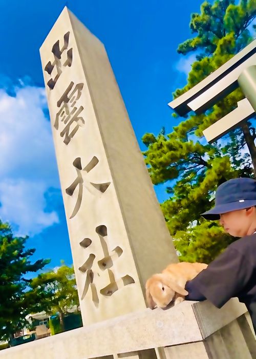 神在月に神の遣い《きなこ》と一緒に…出雲参拝おじおばうさキャン△ in 夢の森うさぎキャンプ場 〜 CAMP NO. うさぎ森林公園 夢の森うさぎ ファミリーキャンプ グループキャンプ 区画サイト おじキャン△さんのキャンプブログ CAMPiii(キャンピー) -キャンプ専用SNS キャンプのすべてがここに集まる-