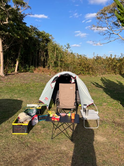 九十九里浜、やはり海はいいね！ 九十九里浜シーサイドオートキャンプ場 ソロキャンプ 区画サイト オートサイト アクセルさんのキャンプブログ CAMPiii（キャンピー） -キャンプ専用SNS キャンプのすべてがここに集まる-