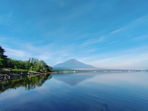 夕日と白鳥と富士山と 湖山荘キャンプ場 ファミリーキャンプ 区画サイト オートサイト まささんのキャンプブログ CAMPiii(キャンピー) -キャンプ専用SNS キャンプのすべてがここに集まる-