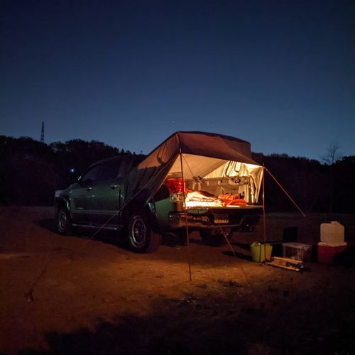 タンドラ荷台テント化 ソロキャンプ 区画サイト d-ogさんのキャンプブログ CAMPiii（キャンピー） -キャンプ専用SNS キャンプのすべてがここに集まる-