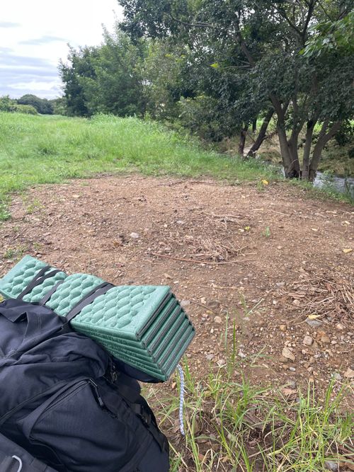 原点回帰、清瀬徒歩キャン 清瀬金山緑地公園河原 ソロキャンプ フリーサイト もるがんさんのキャンプブログ CAMPiii(キャンピー) -キャンプ専用SNS キャンプのすべてがここに集まる-