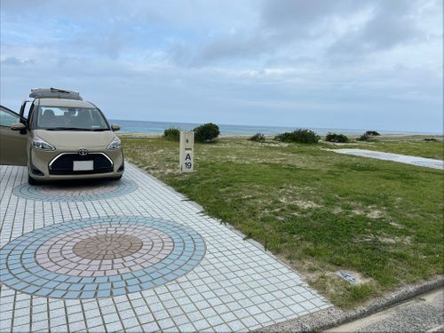 駐車スペースキャンプ🚗 島根県立石見海浜公園オートキャンプ場 はやぷささんのキャンプブログ CAMPiii（キャンピー） -キャンプ専用SNS キャンプのすべてがここに集まる-