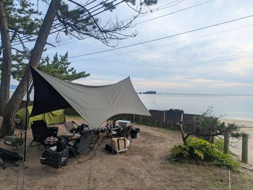 初福井！透明度抜群の海キャンプ 若狭和田キャンプ場 ソロキャンプ グループキャンプ 区画サイト ちあさんのキャンプブログ CAMPiii（キャンピー） -キャンプ専用SNS キャンプのすべてがここに集まる-