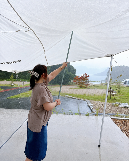 【前編】夏キャンプは『涼』がテーマ💙2泊3日の｢ゆるっと｣キャンプ🏕️ アウトドアヴィレッジ三春 さくら湖キャンプサイト Oniyomeさんのキャンプブログ CAMPiii（キャンピー） -キャンプ専用SNS キャンプのすべてがここに集まる-