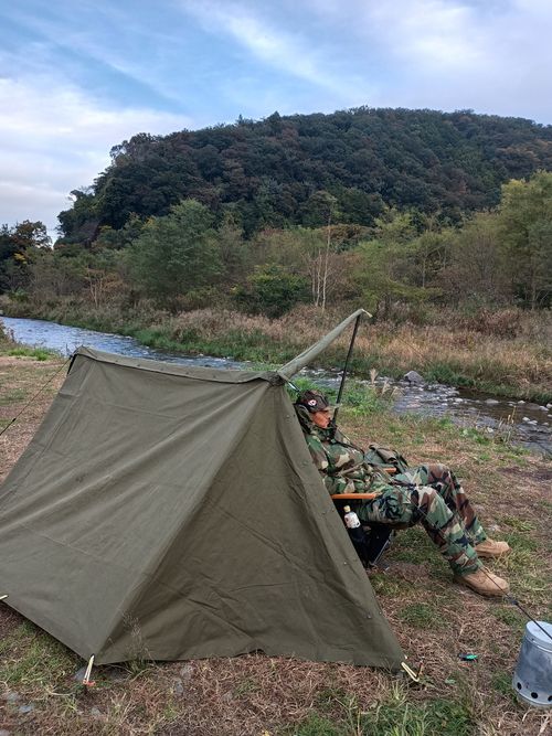 ウエィダーJr 薪スト火入れのデーキャンプ 角田大橋河川敷 ソロキャンプ フリーサイト ウエィダーさんのキャンプブログ CAMPiii（キャンピー） -キャンプ専用SNS キャンプのすべてがここに集まる-