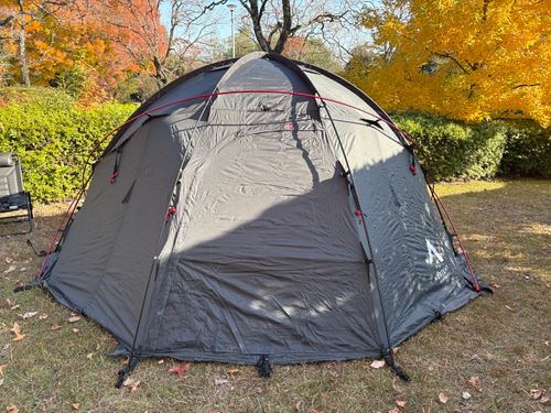 新幕試し張り ソロキャンプ mitsu🇫🇷さんのキャンプブログ CAMPiii（キャンピー） -キャンプ専用SNS キャンプのすべてがここに集まる-