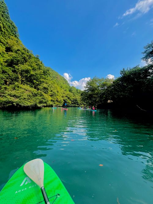 あぁ、これが私のsupかも〜夏のくつろぎ 四万湖(中之条ダム)駐車場 ぷりんさんのキャンプブログ CAMPiii(キャンピー) -キャンプ専用SNS キャンプのすべてがここに集まる-