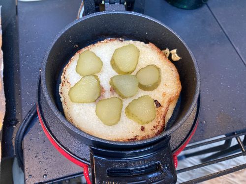 朝バーガー編　１月キャンプ2回目 智光山公園 キャンプ場 グループキャンプ オートサイト 区画サイト boorishcamperさんのキャンプブログ CAMPiii（キャンピー） -キャンプ専用SNS キャンプのすべてがここに集まる-