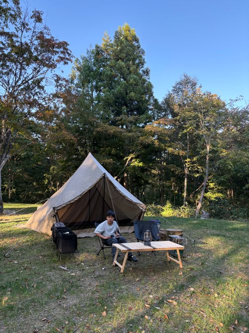 初めての父子キャン North Village Hirugano - Camping Fields ファミリーキャンプ だっちーさんのキャンプブログ CAMPiii（キャンピー） -キャンプ専用SNS キャンプのすべてがここに集まる-