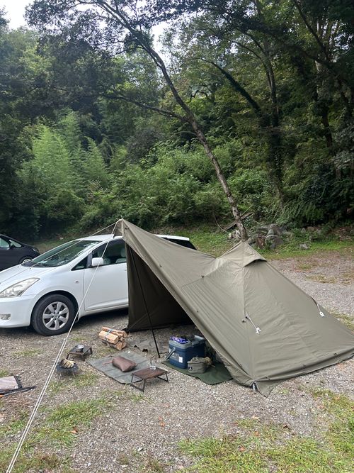 なんとか繰り出せたキャンプ⛺️ 新戸キャンプ場 ソロキャンプ 区画サイト Genさんのキャンプブログ CAMPiii（キャンピー） -キャンプ専用SNS キャンプのすべてがここに集まる-