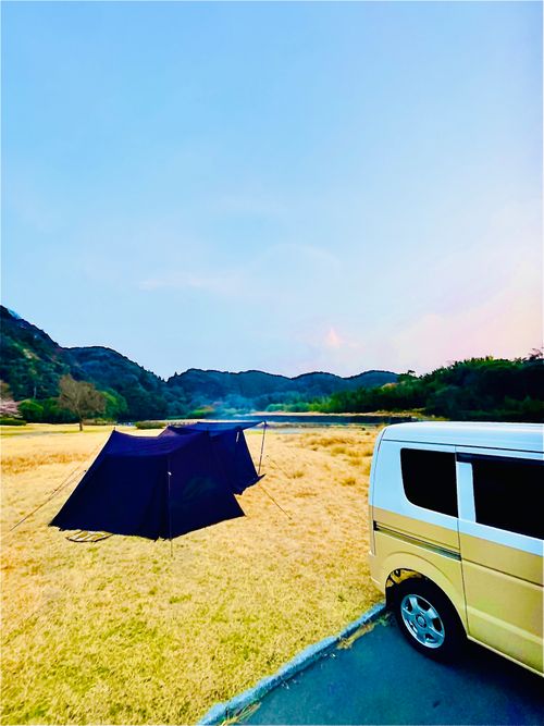 ひと足早い？お花見🌸おじおばうさキャン△ in 粟野川河川公園キャンプ場 〜 CAMP NO.182 粟野川河川公園 グループキャンプ ファミリーキャンプ 区画サイト おじキャン△さんのキャンプブログ CAMPiii（キャンピー） -キャンプ専用SNS キャンプのすべてがここに集まる-