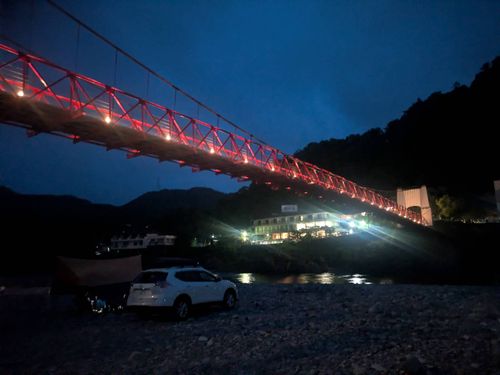 CAMPiii（キャンピー） たかたかぽんたさんのキャンプブログ 河原でキャンプ 美濃橋 河川敷