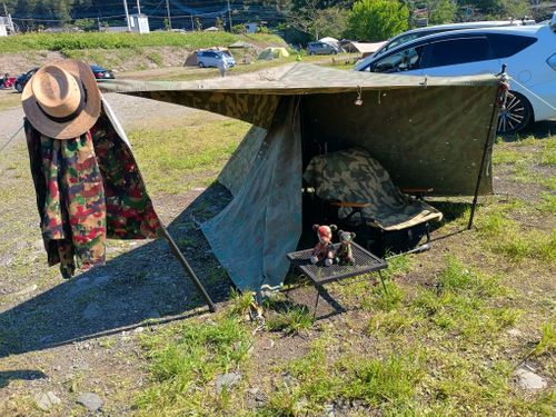 スイス軍🇨🇭ドイツ軍🇩🇪 親子合同演習🏕️ 角田大橋 ファミリーキャンプ フリーサイト ウエィダーさんのキャンプブログ CAMPiii（キャンピー） -キャンプ専用SNS キャンプのすべてがここに集まる-