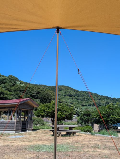 いい天気のキャンプ場だった。 亀ケ池公園キャンプ場 ソロキャンプ フリーサイト ともっちさんのキャンプブログ CAMPiii（キャンピー） -キャンプ専用SNS キャンプのすべてがここに集まる-