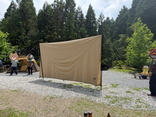 くまくま出没注意⚠️ฅ(&bull;̀㉨&bull;́ )ฅ TARUI FOREST FIELD グループキャンプ ぐうたら夫婦さんのキャンプブログ CAMPiii（キャンピー） -キャンプ専用SNS キャンプのすべてがここに集まる-