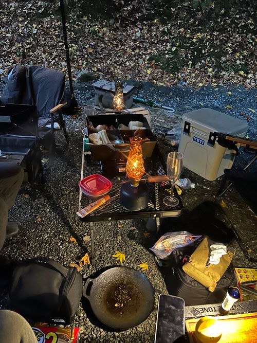 紅葉🍁キャンプ 山伏オートキャンプ場 ソロキャンプ グループキャンプ 区画サイト Genさんのキャンプブログ CAMPiii（キャンピー） -キャンプ専用SNS キャンプのすべてがここに集まる-