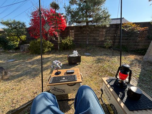 庭キャンしながらギア整理 ソロキャンプ フリーサイト まつけんさんのキャンプブログ CAMPiii（キャンピー） -キャンプ専用SNS キャンプのすべてがここに集まる-