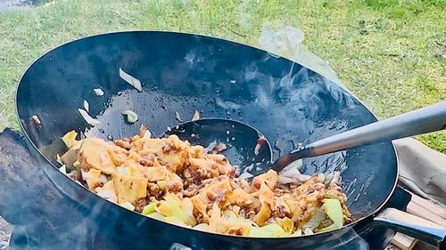 新緑の中で中華鍋キャンプ 白川渡オートキャンプ場 ソロキャンプ HOTさんのキャンプブログ CAMPiii（キャンピー） -キャンプ専用SNS キャンプのすべてがここに集まる-