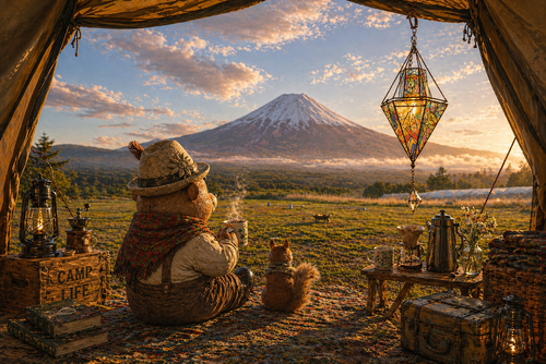 初とまとっぱら🍅 富士高原トマトフィールド ソロキャンプ フリーサイト 夢見るクマさんのキャンプブログ CAMPiii（キャンピー） -キャンプ専用SNS キャンプのすべてがここに集まる-