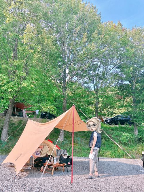 猛暑日を楽しもう🔥真夏の女子ソログル 霊山こどもの村キャンプ場 Oniyomeさんのキャンプブログ CAMPiii(キャンピー) -キャンプ専用SNS キャンプのすべてがここに集まる-