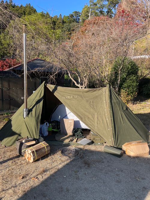 薪ストーブ初導入キャンプ⛺️ 細野渓流キャンプ場 ソロキャンプ グループキャンプ 区画サイト HiRo509さんのキャンプブログ CAMPiii（キャンピー） -キャンプ専用SNS キャンプのすべてがここに集まる-