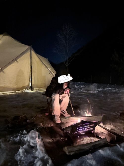 妻の読みは素晴らしい！友人家族と2026年キャンプ初め♪ 鮎の里公園キャンプ場 ファミリーキャンプ グループキャンプ 区画サイト Como_outdoorさんのキャンプブログ CAMPiii（キャンピー） -キャンプ専用SNS キャンプのすべてがここに集まる-