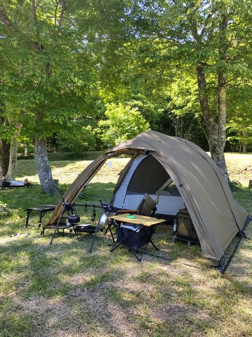 Newギアお試しキャンプ 鵜の池公園キャンプ場 ソロキャンプ グループキャンプ オートサイト マッサンさんのキャンプブログ CAMPiii（キャンピー） -キャンプ専用SNS キャンプのすべてがここに集まる-