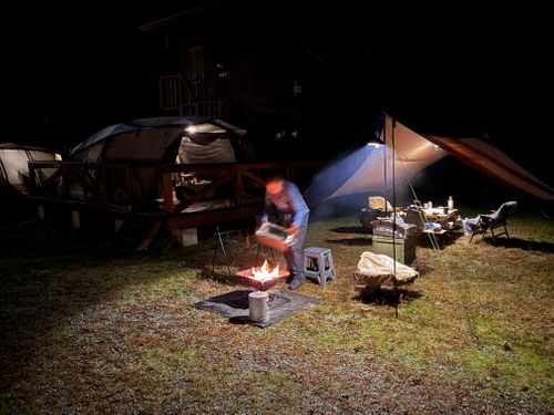 虹🌈キャンプ 南光自然観察村 ファミリーキャンプ 区画サイト yoji@campさんのキャンプブログ CAMPiii（キャンピー） -キャンプ専用SNS キャンプのすべてがここに集まる-