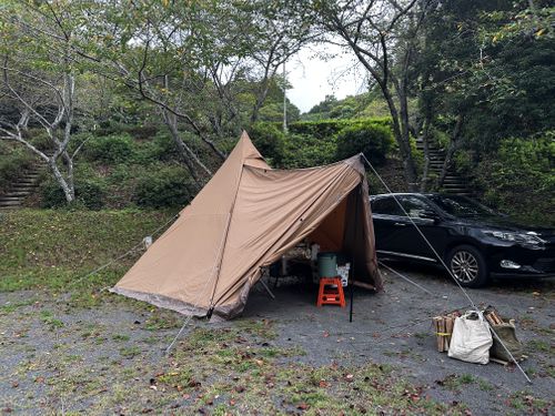 火剣山キャンプ場🏕️ 初 火剣山キャンプ場 ソロキャンプ 区画サイト オートサイト さいちゃんさんのキャンプブログ CAMPiii（キャンピー） -キャンプ専用SNS キャンプのすべてがここに集まる-
